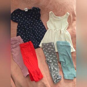 Adorable Baby Dresses And Leggings Set